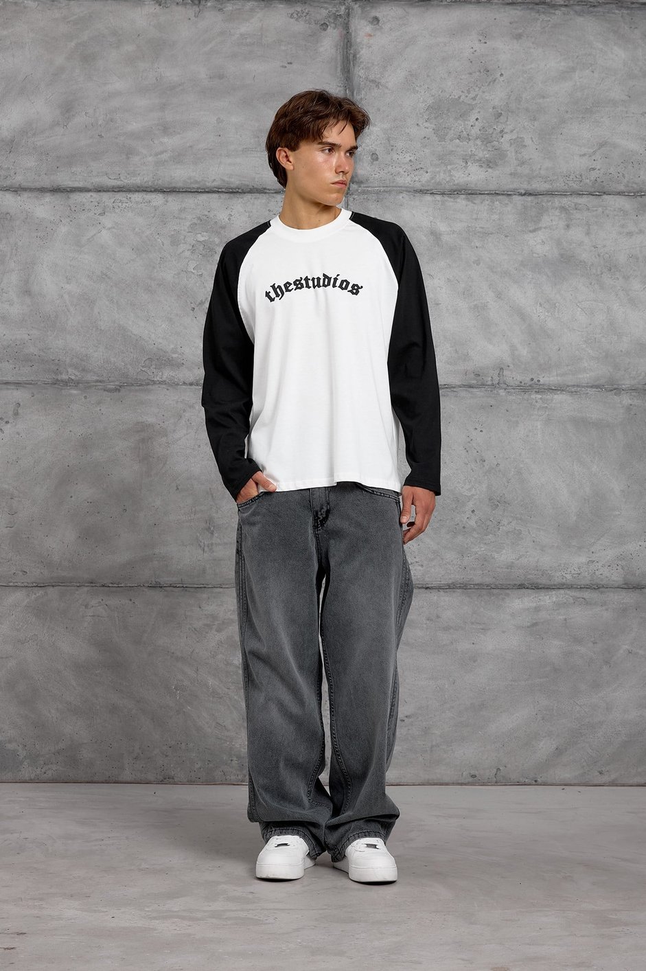 Siyah THE STUDIOS İNCE SWEATSHIRT