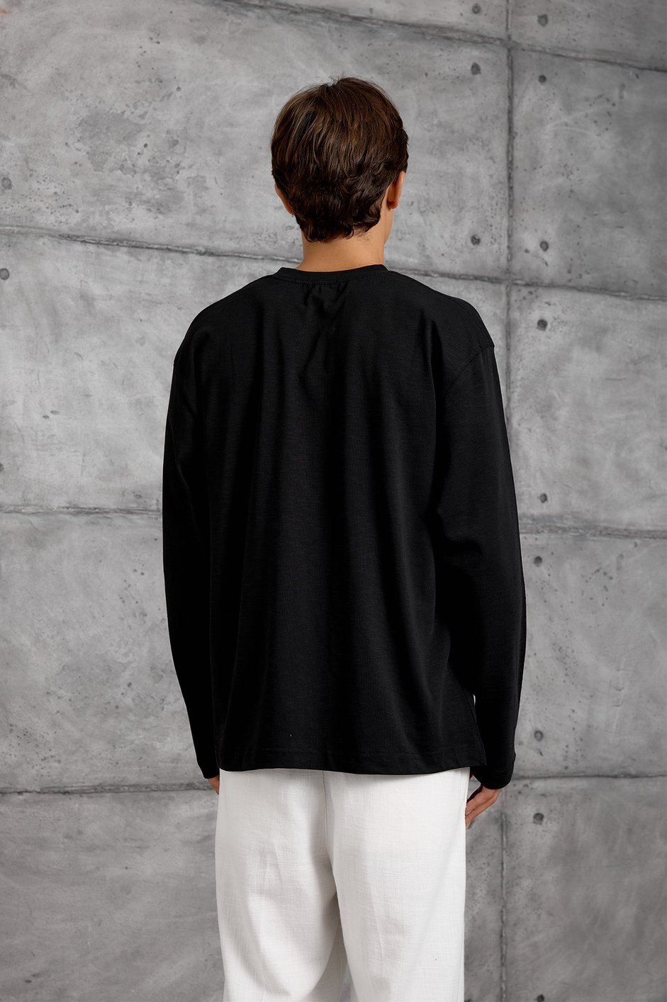 Siyah UZUN KOLLU SWEATSHIRT