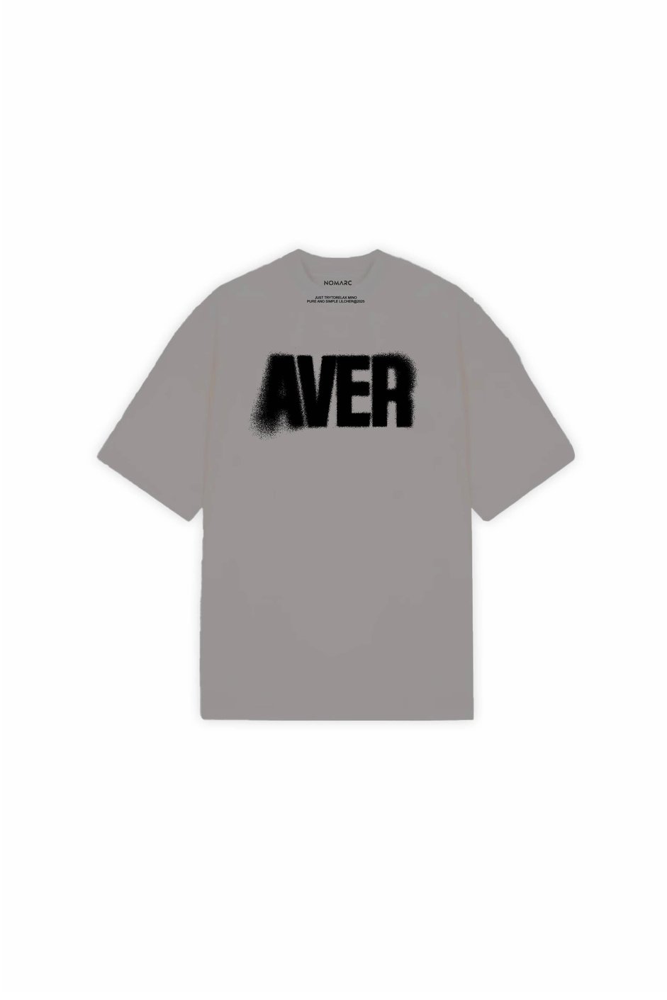 Vizon Aver Yazılı Oversize Tshirt