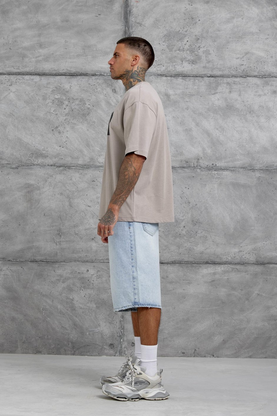 Vizon Aver Yazılı Oversize Tshirt