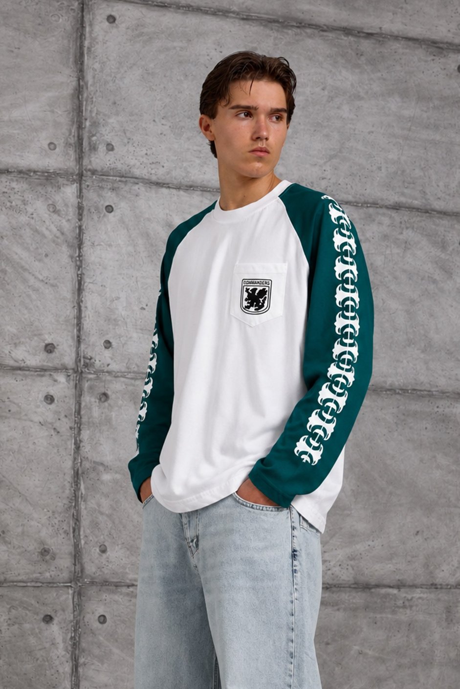 Yeşil CEPLİ OVERSIZE SWEATSHIRT