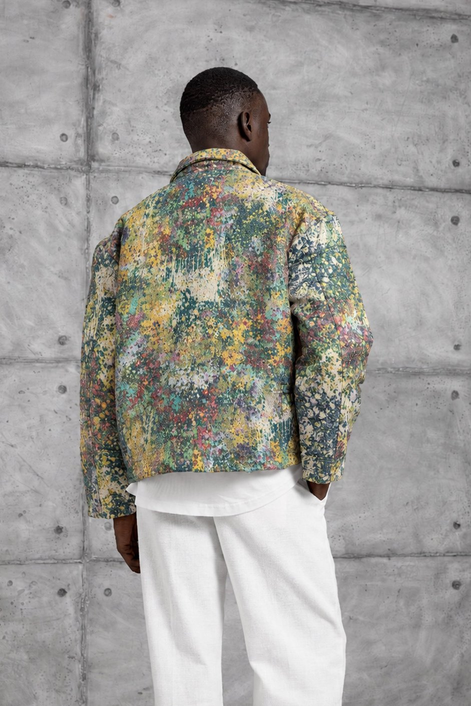 Yeşil DESENLİ OVERSIZE CEKET