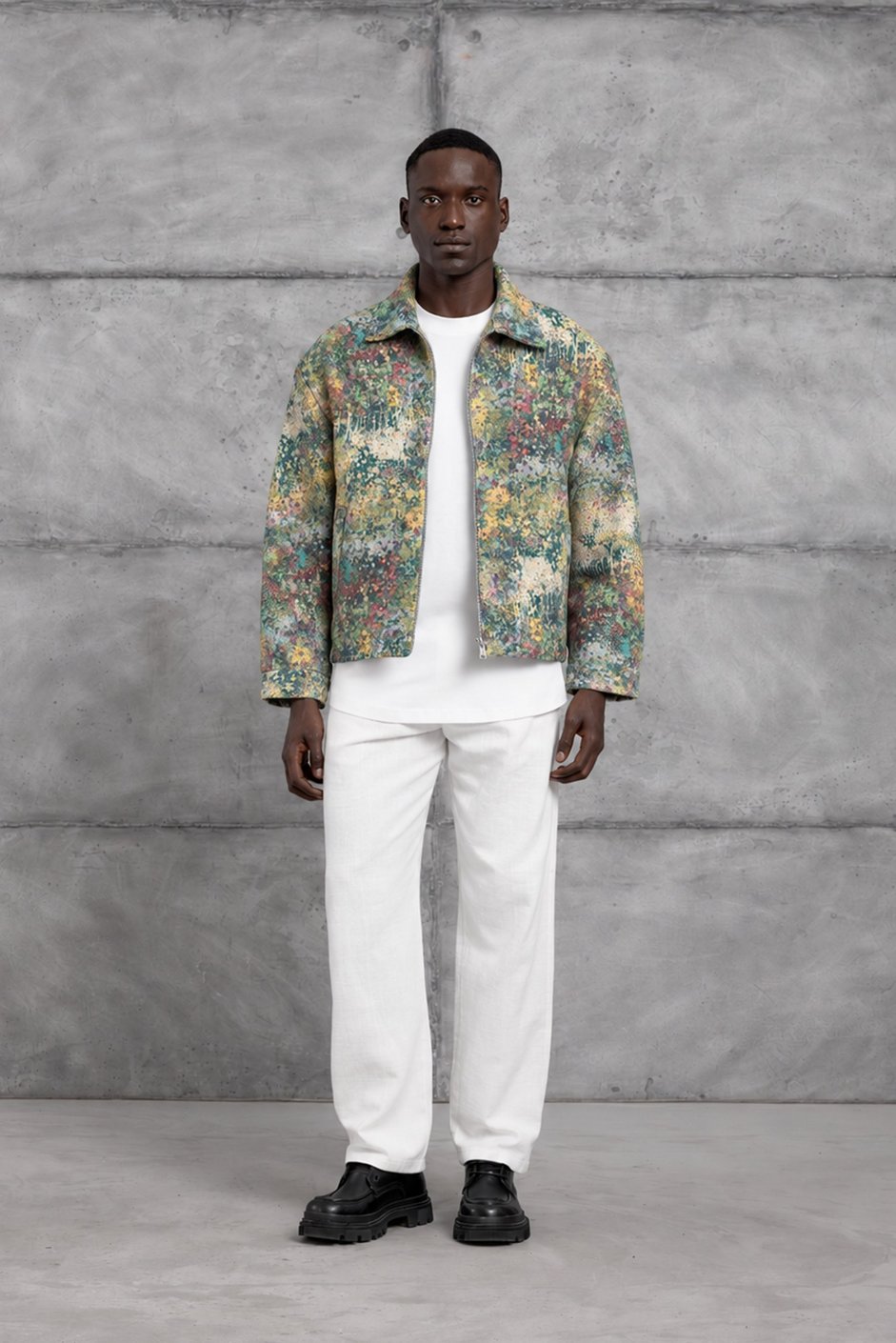 Yeşil DESENLİ OVERSIZE CEKET