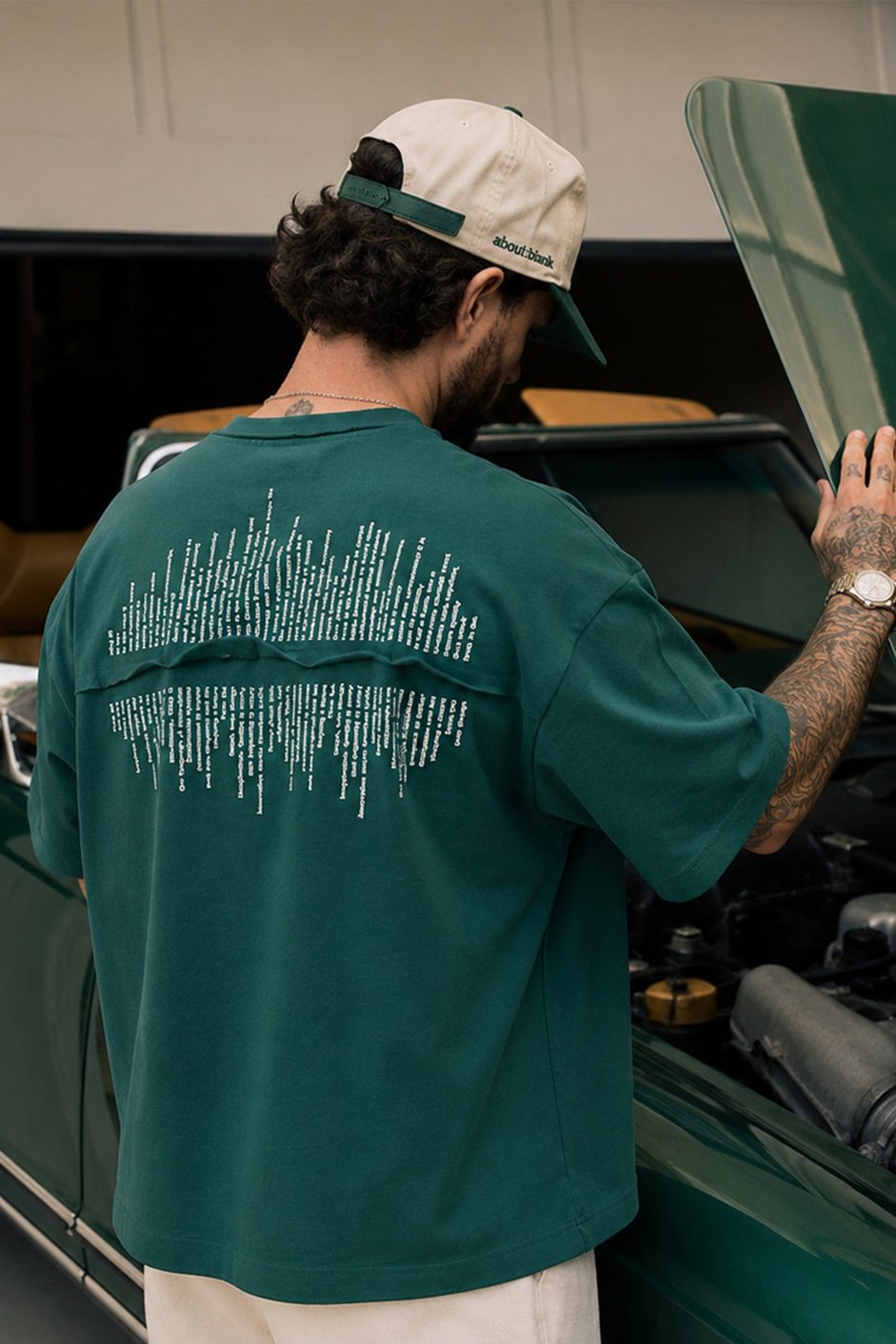 Yeşil FASHİON BASKI OVERSIZE TSHIRT