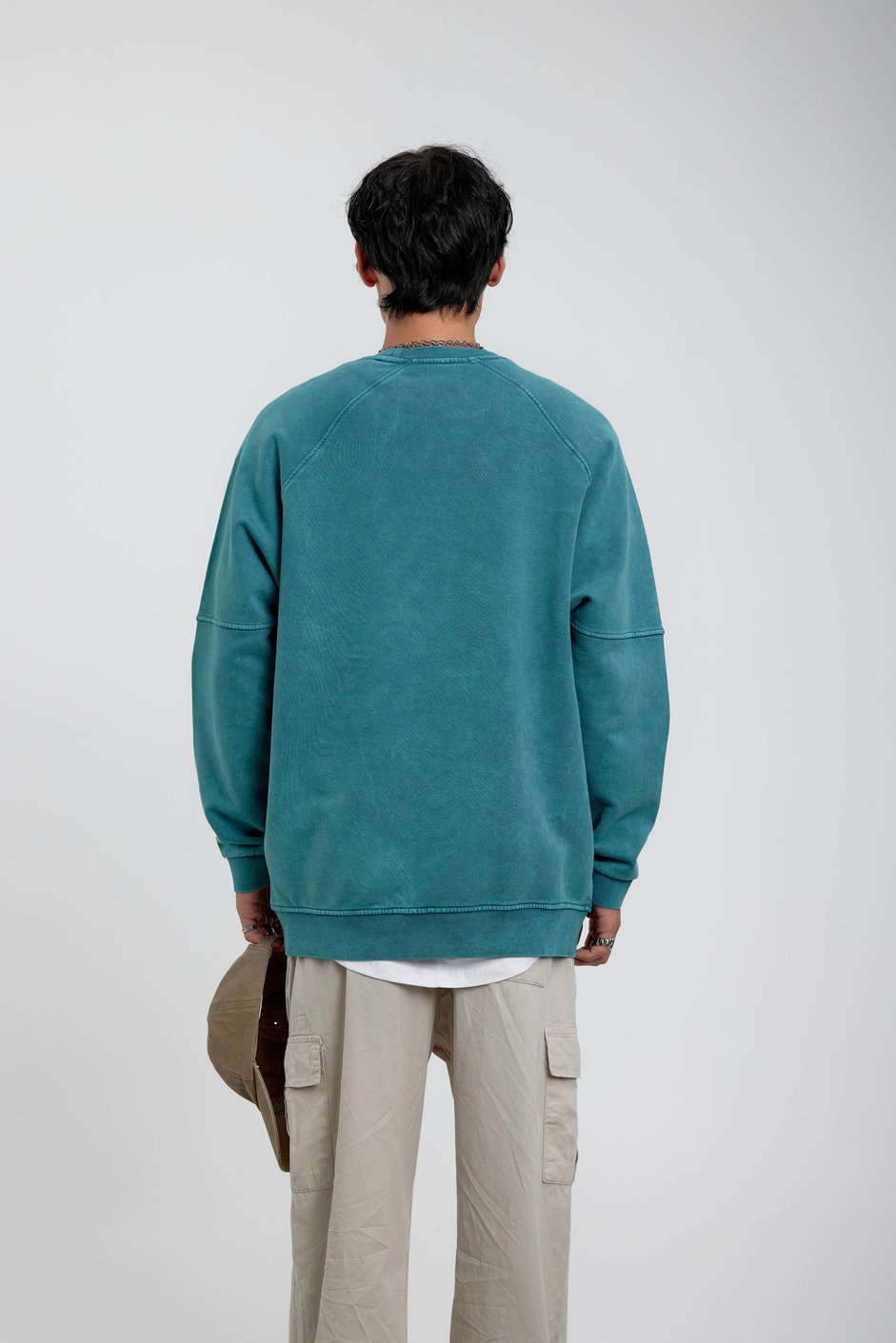 Yeşil Kartal Baskılı Sweatshirt