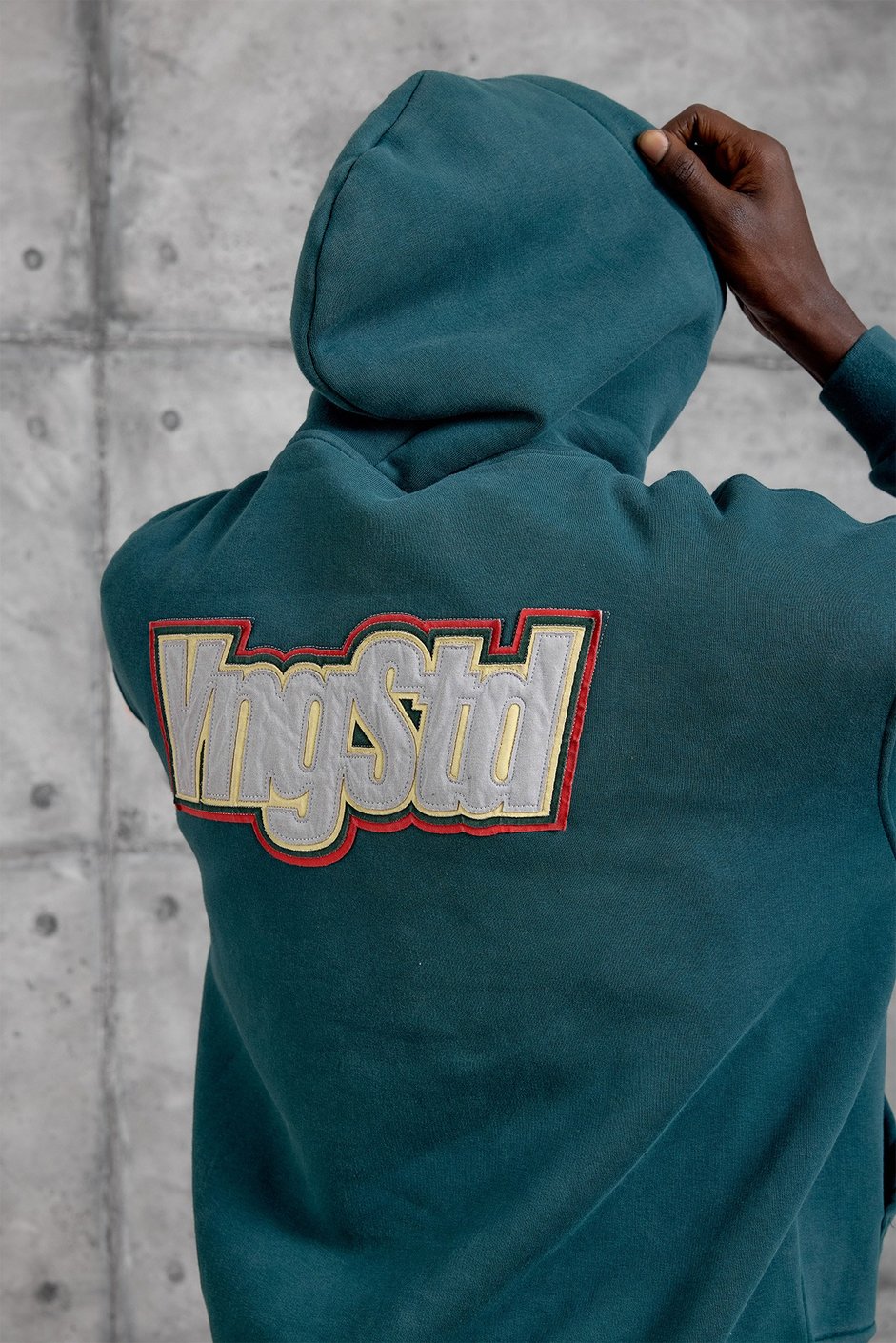 Yeşil VM YIKAMALI OVERSIZE KAPÜŞONLU SWAETSHIRT