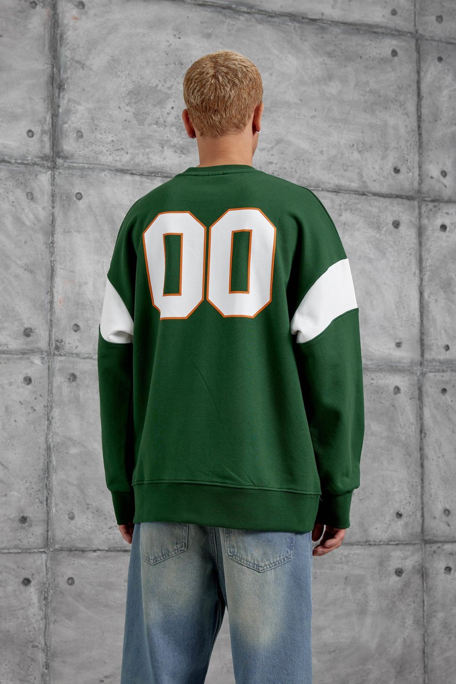 Yeşil XX BASKILI SWEATSHIRT
