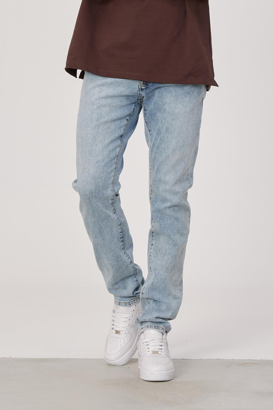 15671 Taşlamalı Açık Mavi Jean