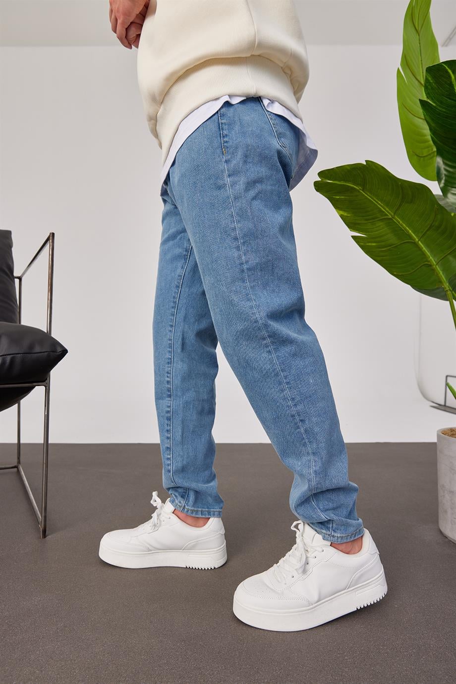 15679 Düz Mavi Jean