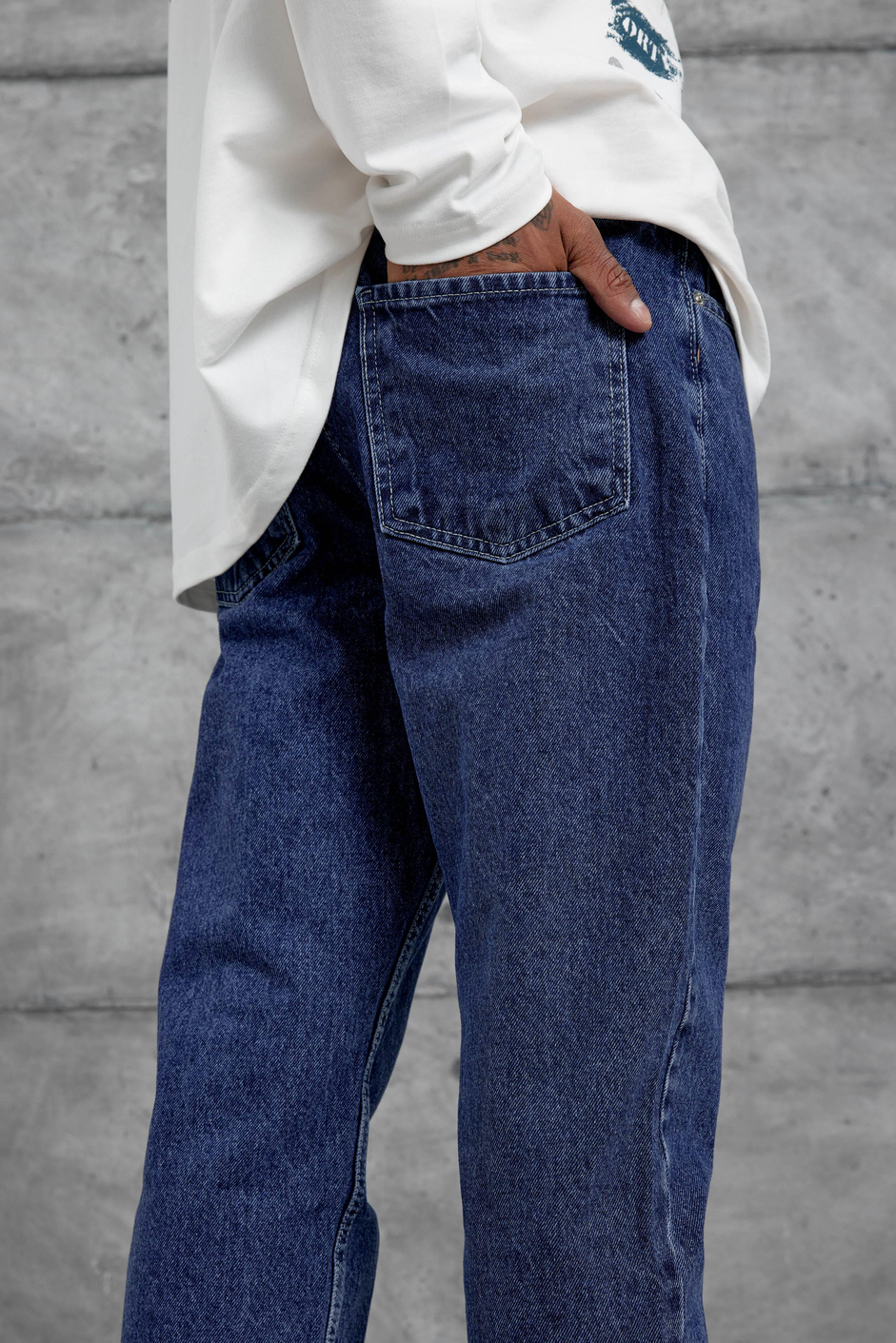 15680 Düz Lacivert Jean