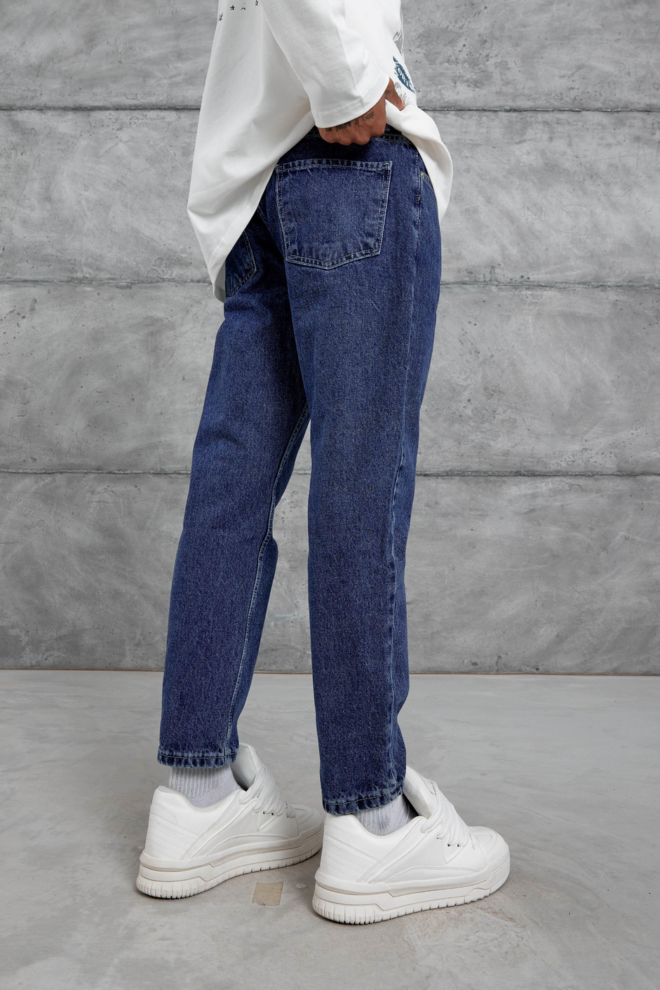 15680 Düz Lacivert Jean