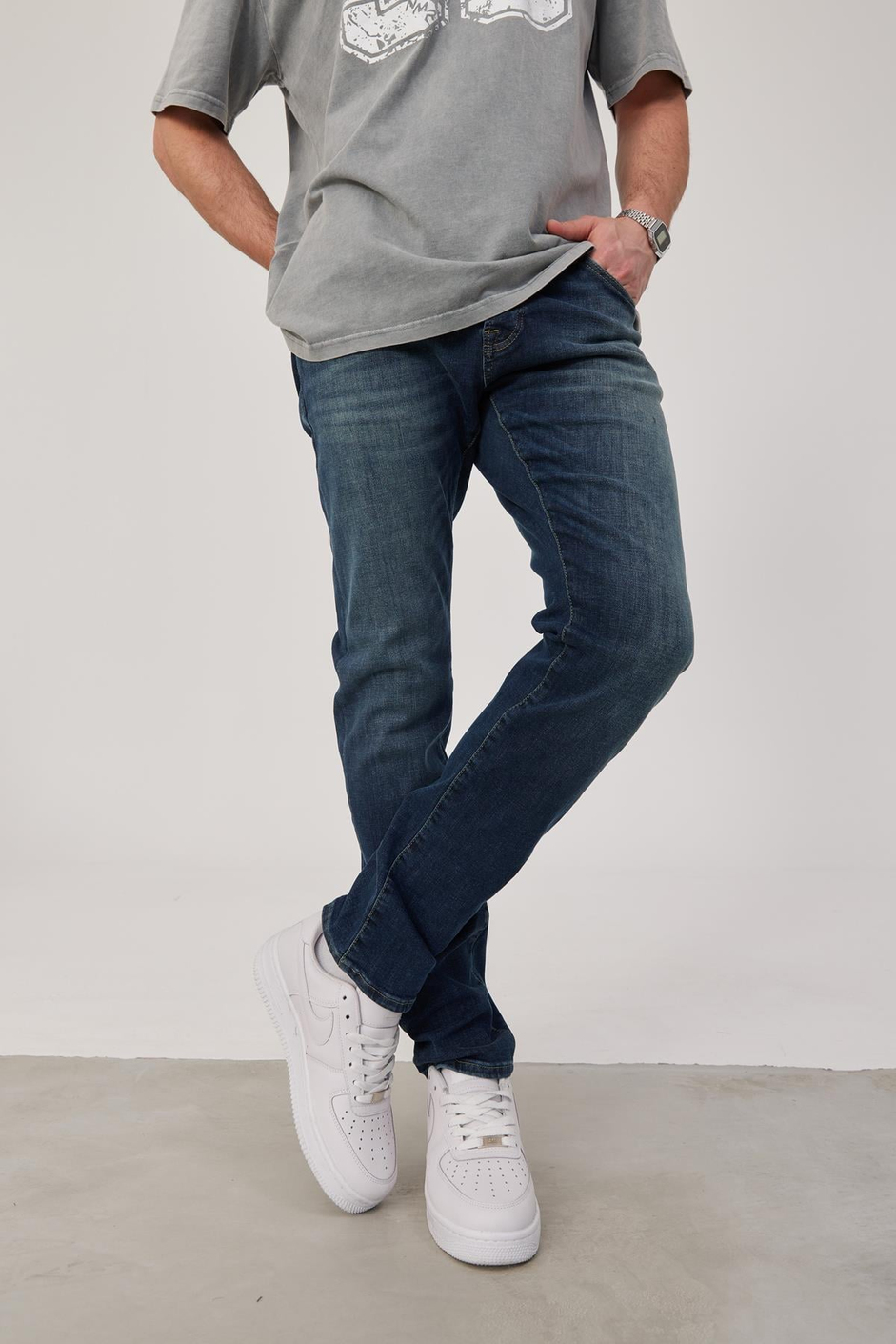 15738 Slim Kesim Koyu Denim Jean R3