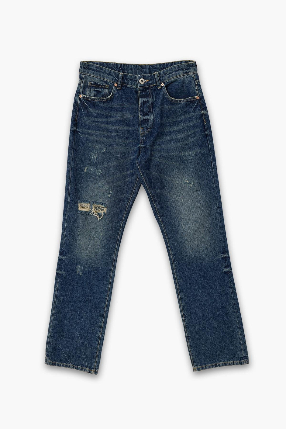 15813 Yırtık Detaylı Jean