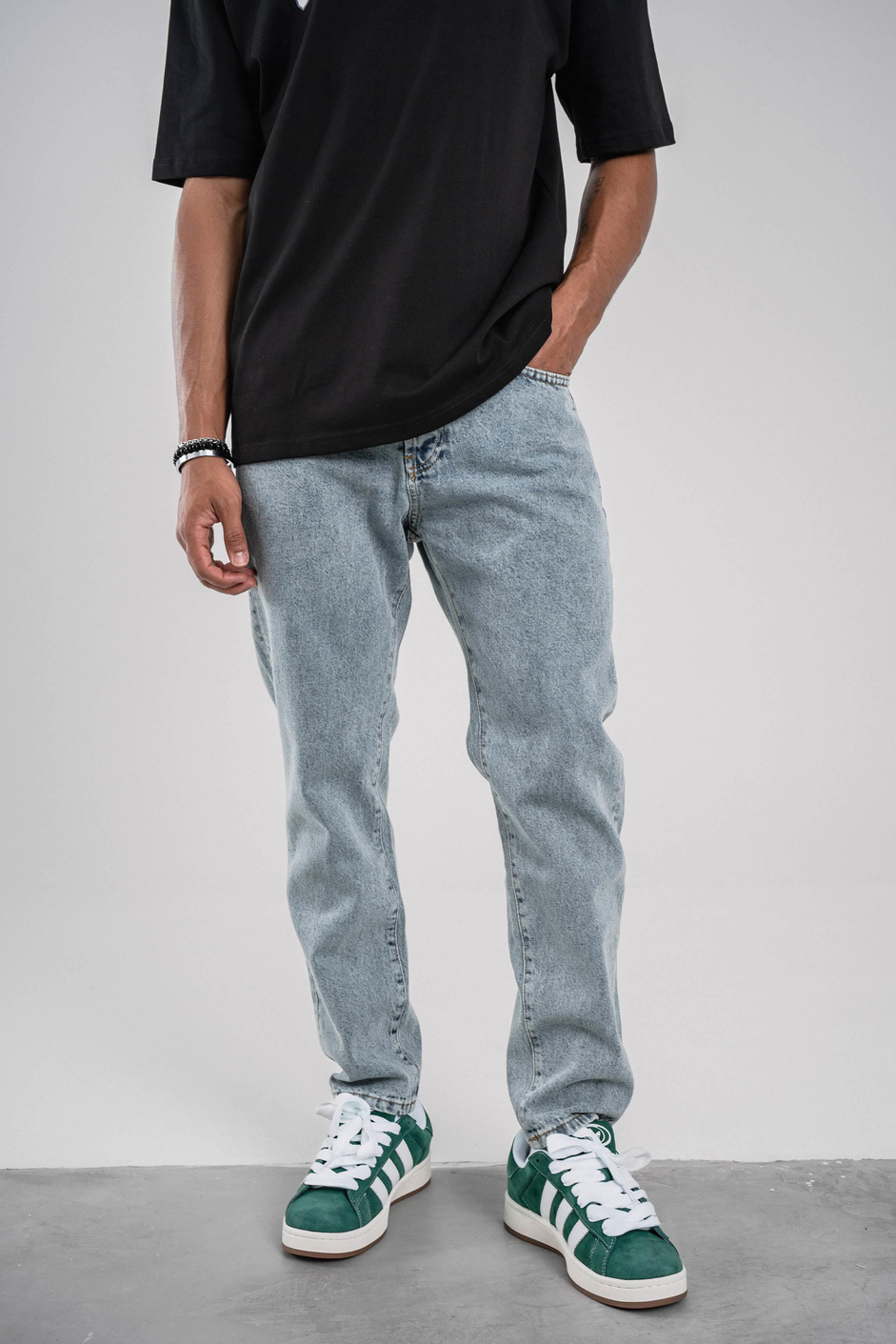 16370 Boyfriend Taşlamalı Mavi Jean