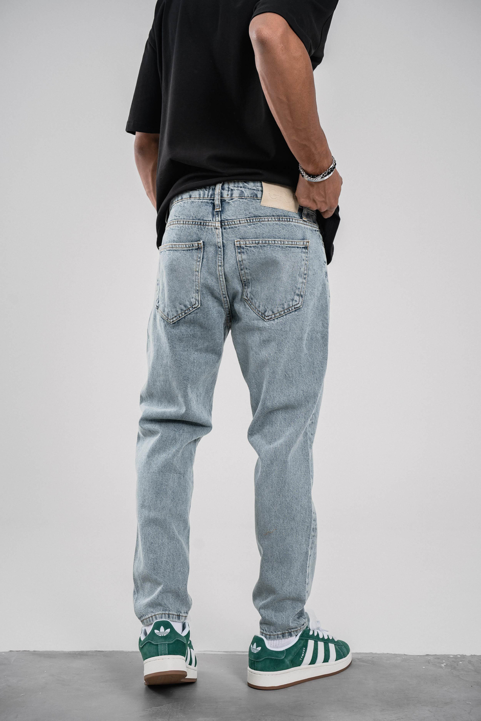 16370 Boyfriend Taşlamalı Mavi Jean