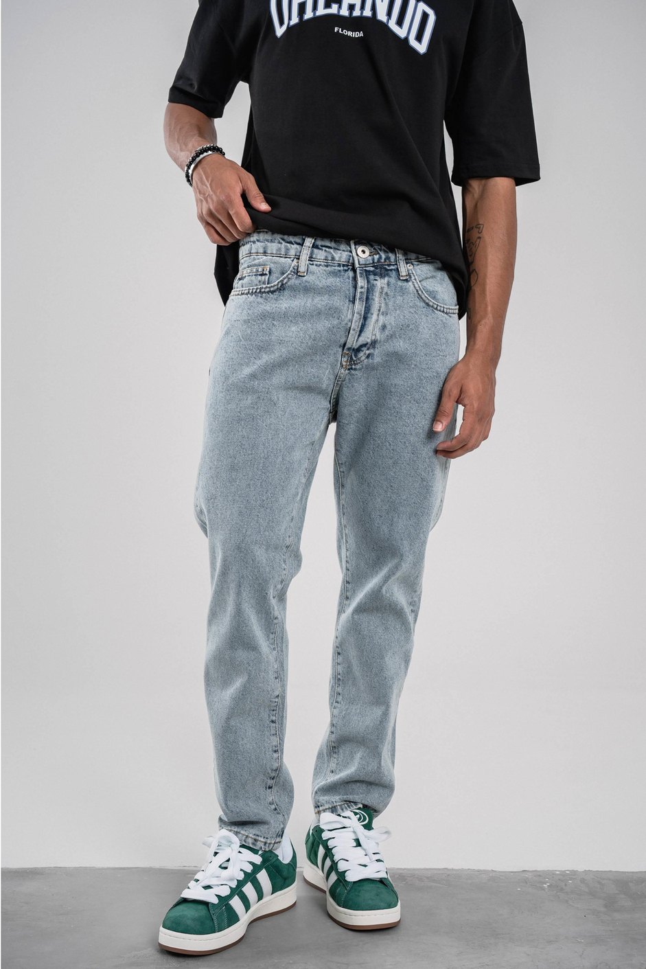 16370 Boyfriend Taşlamalı Mavi Jean