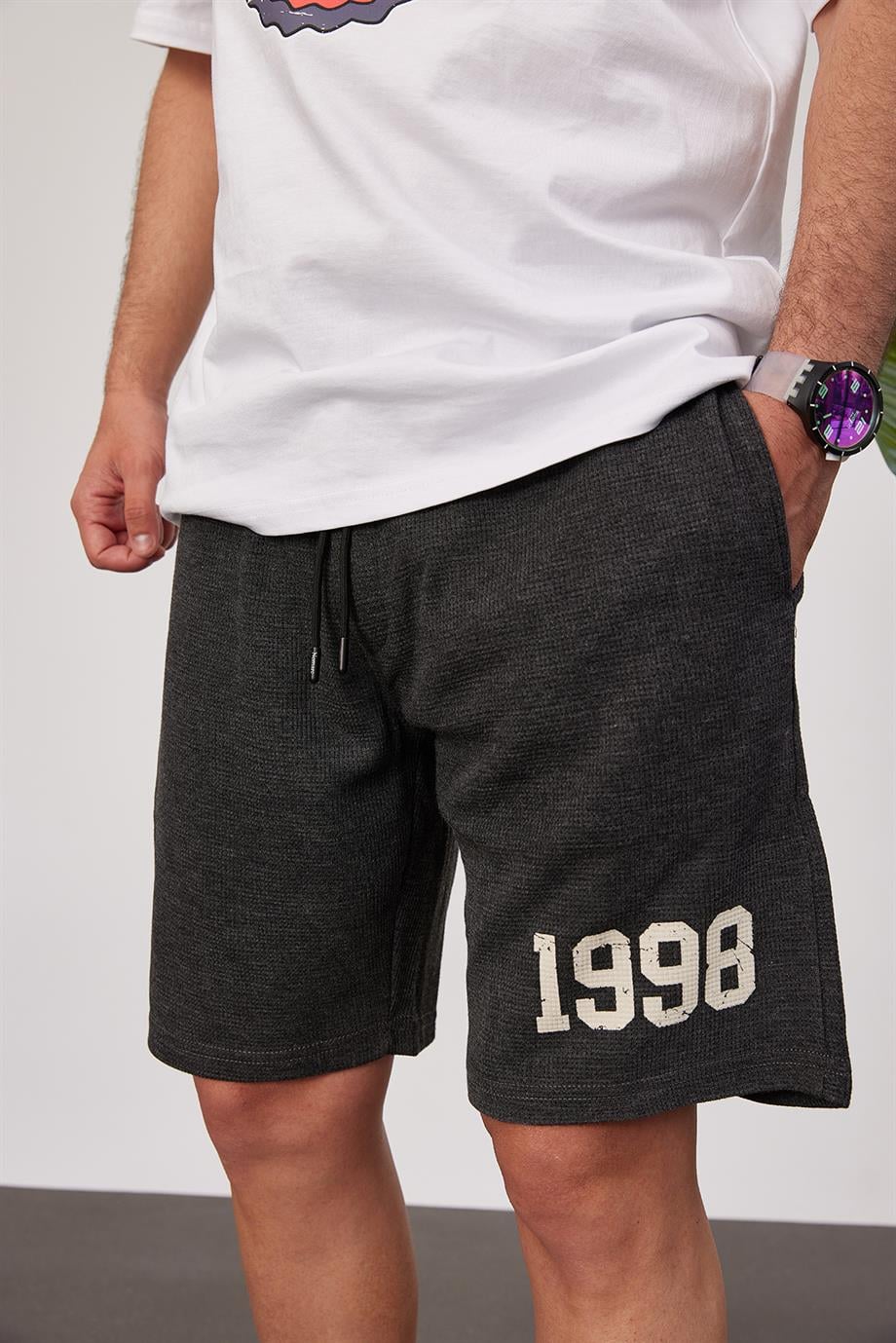 1998 Örme Kumaş Füme Şort