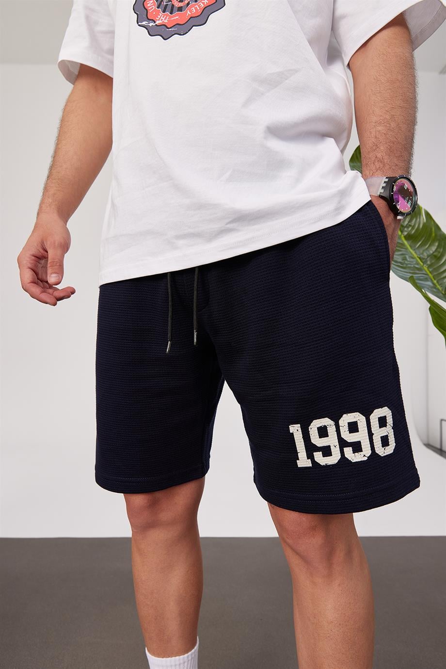 1998 Örme Kumaş Lacivert Şort