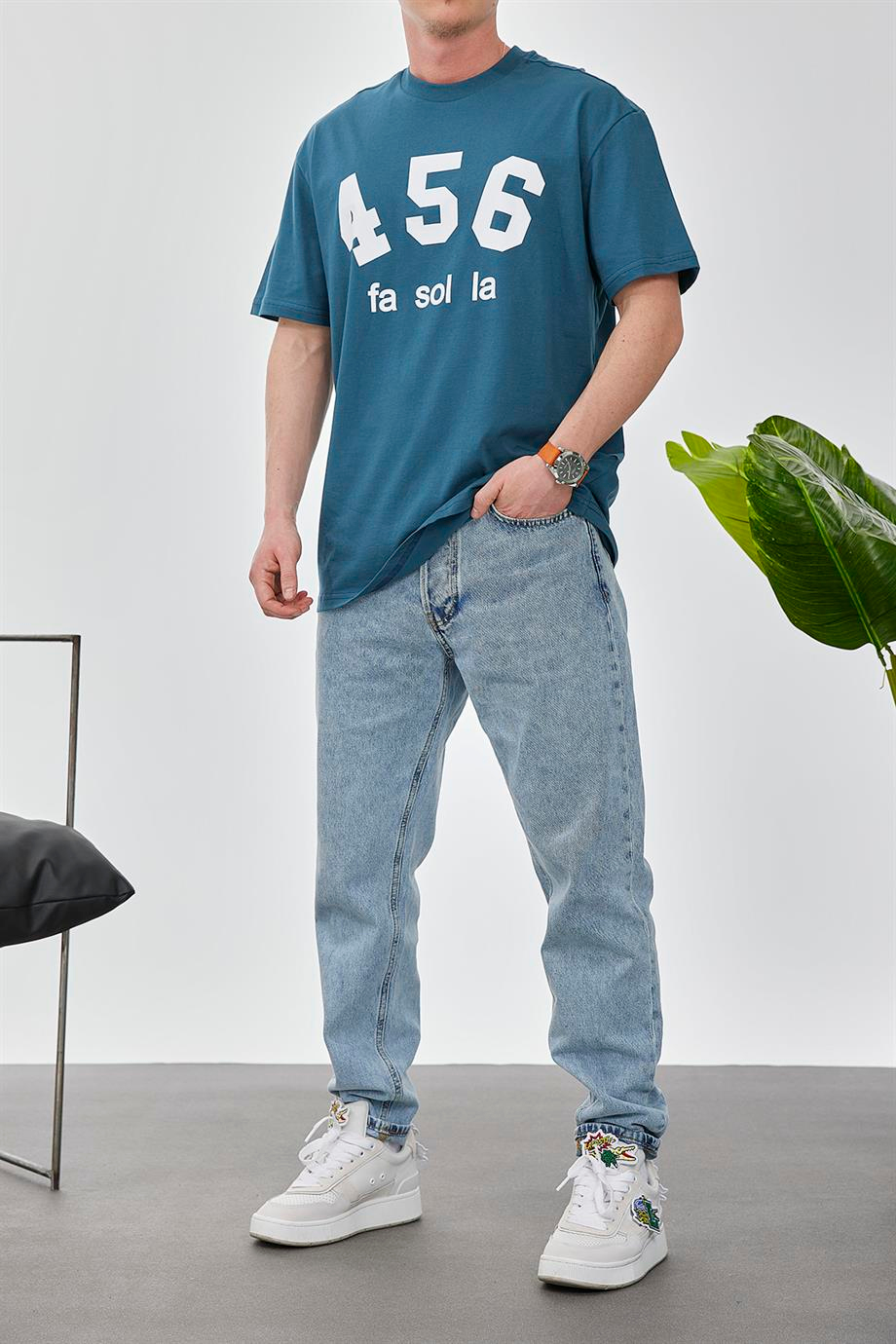 456 Petrol Mavisi Tshirt