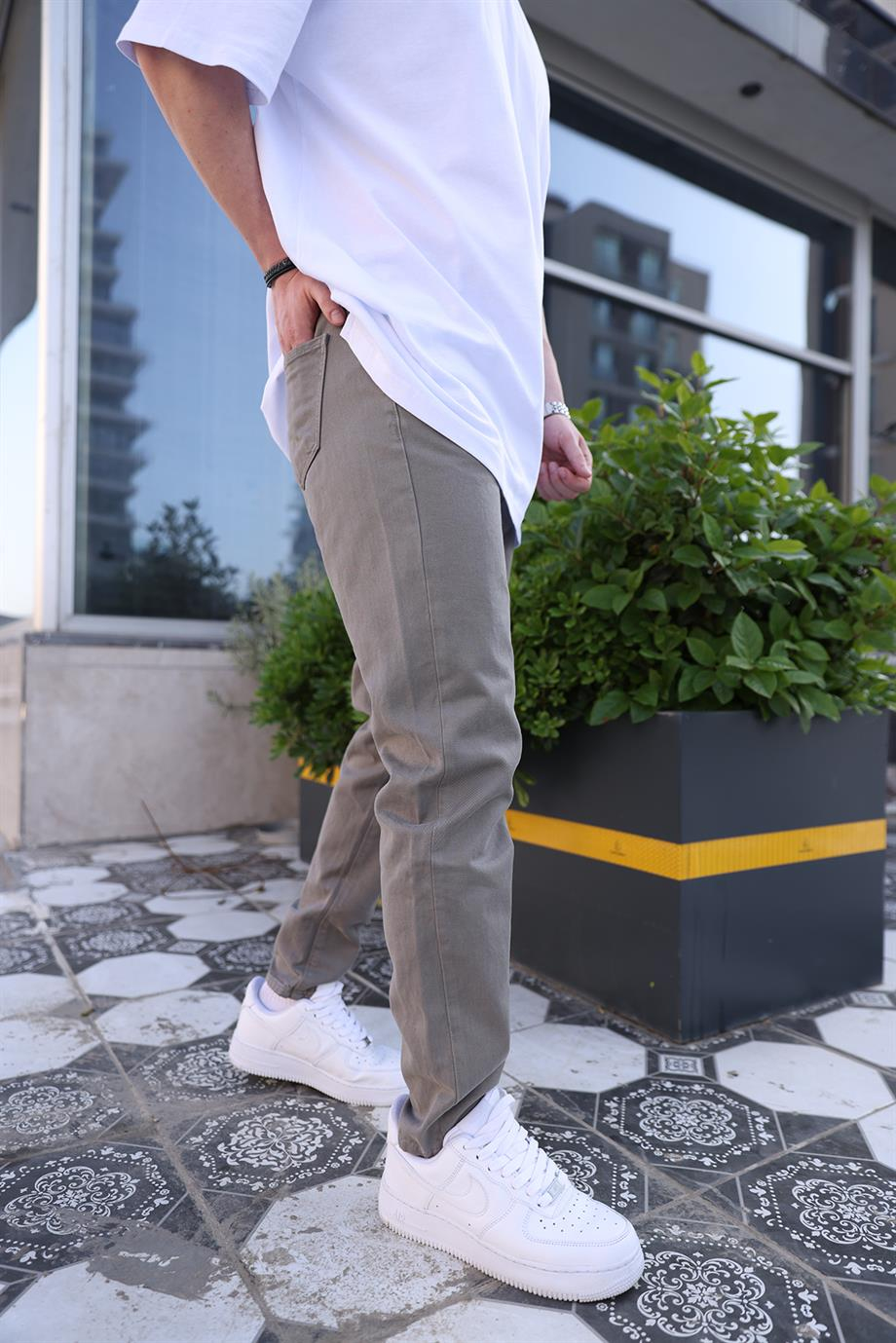 5101 Slim Gri Pantolon