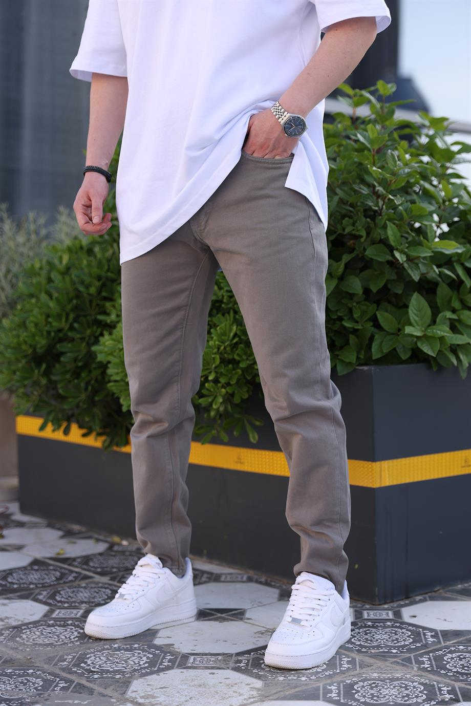 5101 Slim Gri Pantolon