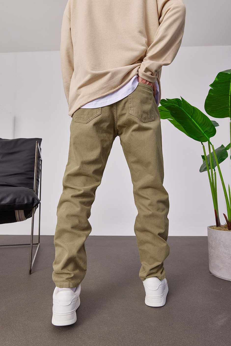 6298 Yeşil Gabardin Pantolon