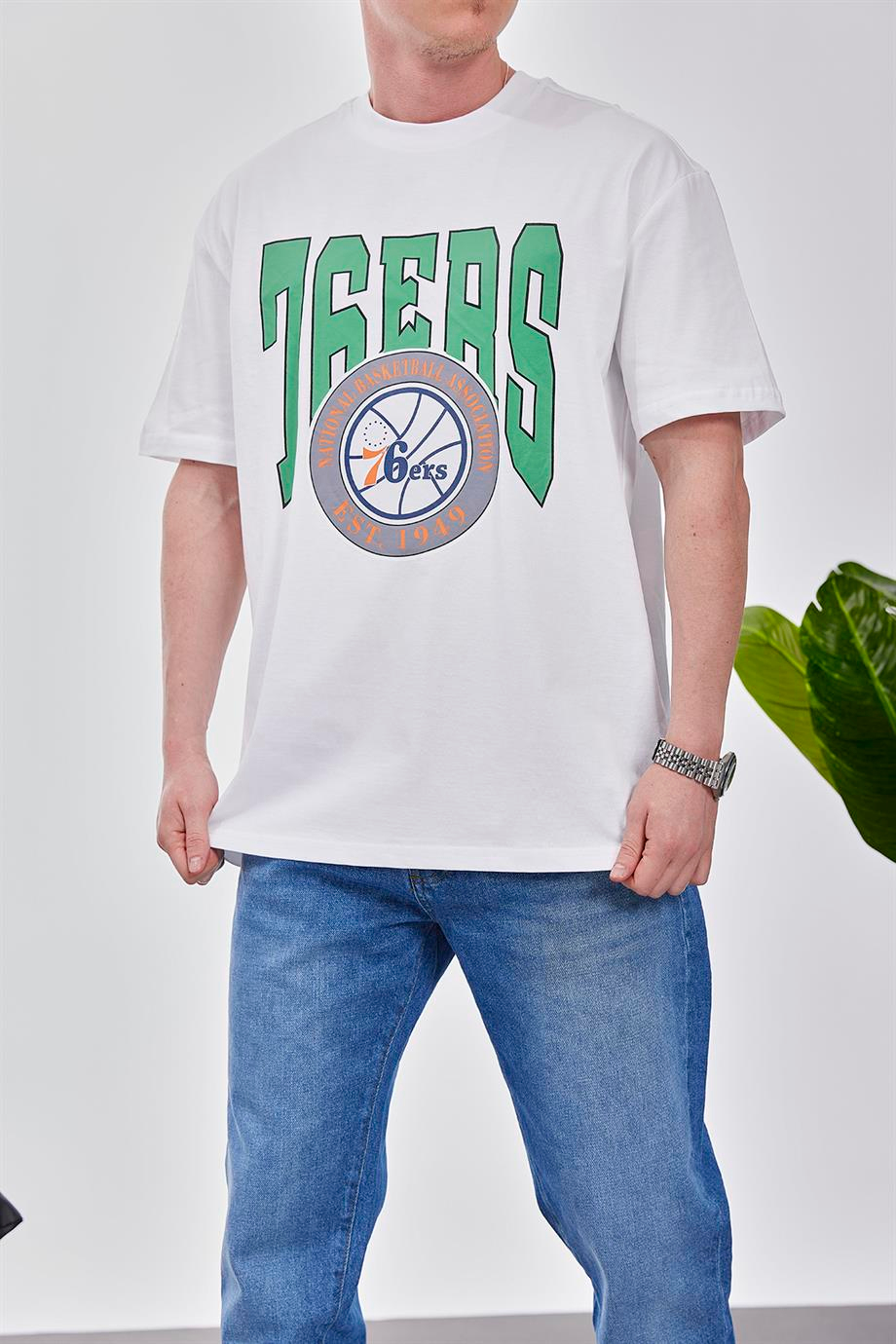 76ERS Beyaz Tshirt