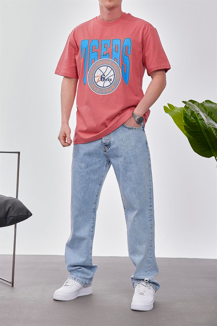 76ERS Gül Kurusu Tshirt