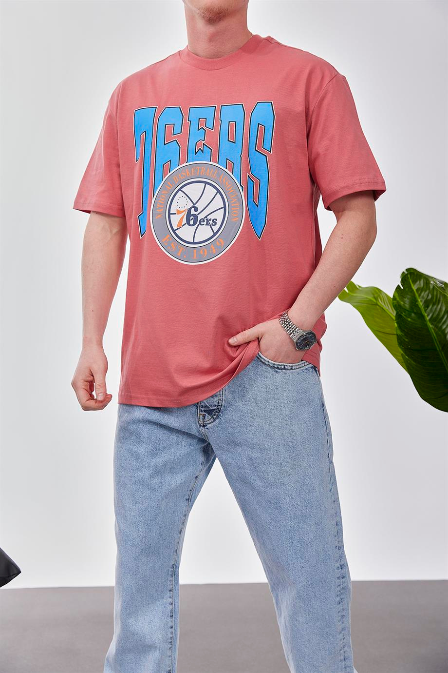 76ERS Gül Kurusu Tshirt