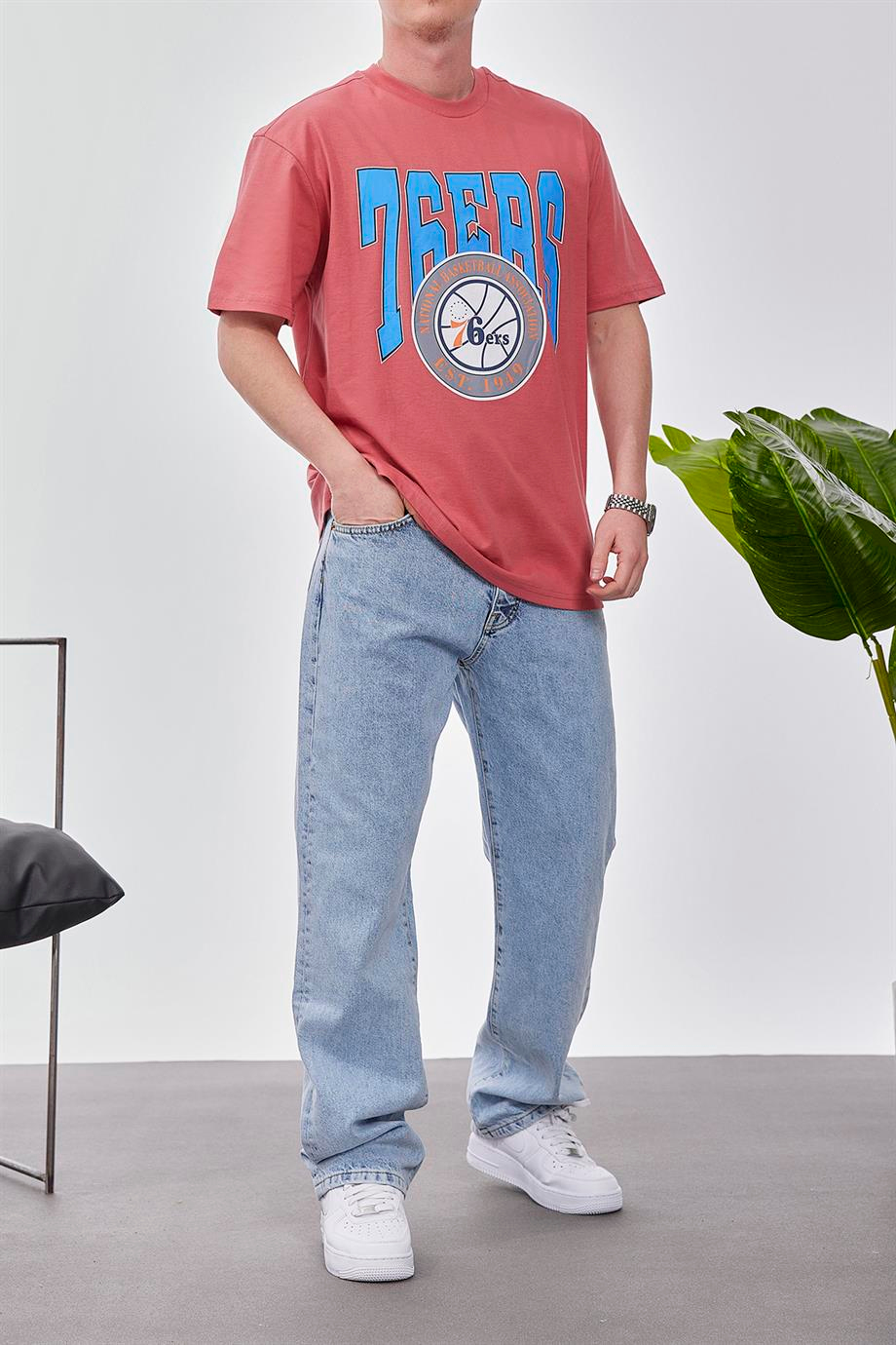 76ERS Gül Kurusu Tshirt