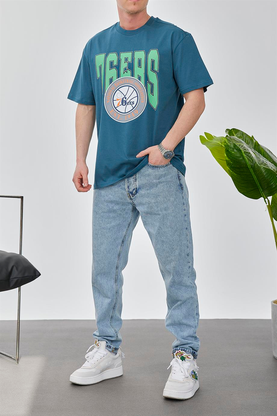 76ERS Petrol Mavisi Tshirt