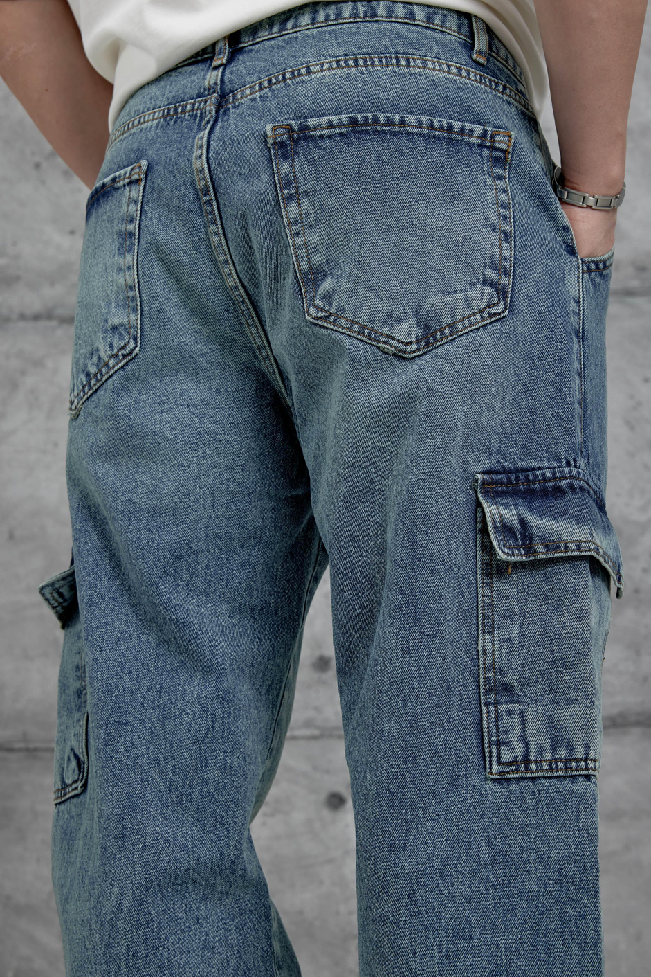 Açık Mavi Kp Kargo Baggy Jean