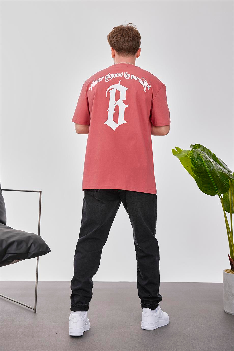 B Harf Gül Kurusu Tshirt