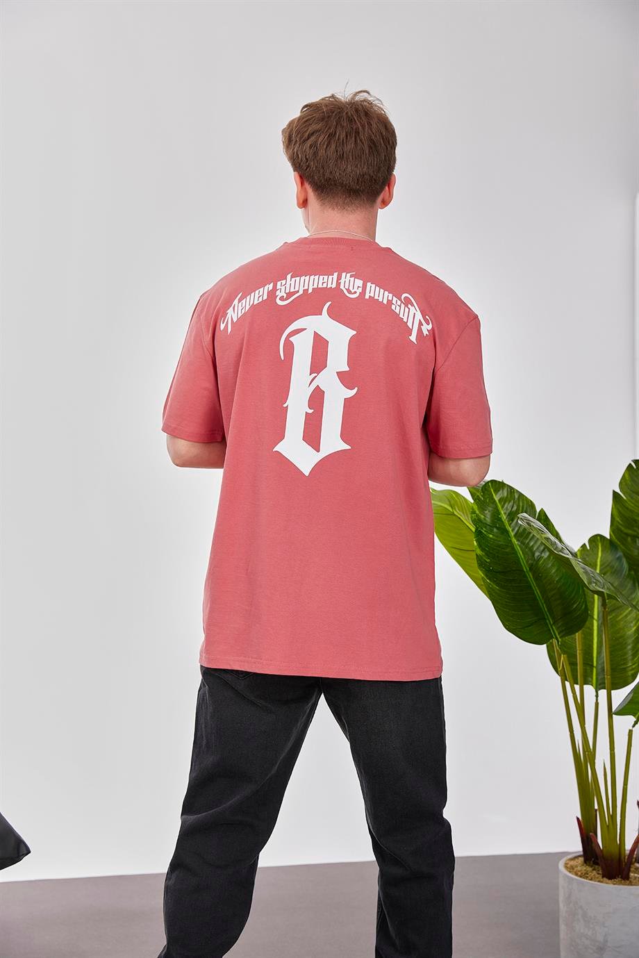 B Harf Gül Kurusu Tshirt