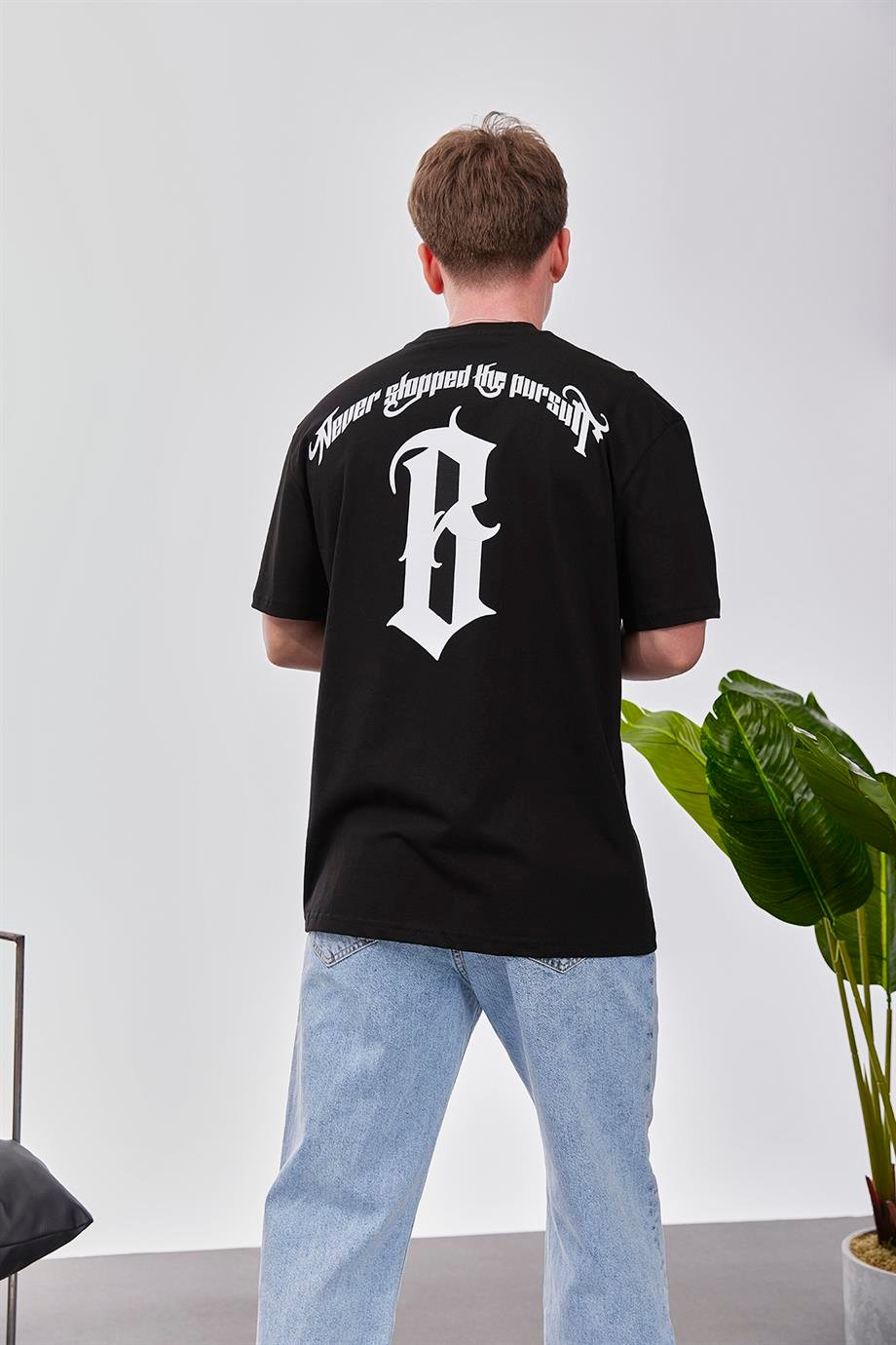 B Harf Siyah Tshirt