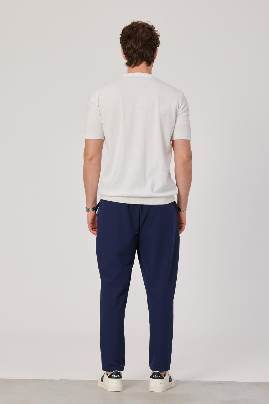 Basic Beyaz Triko Kumaş Tshirt