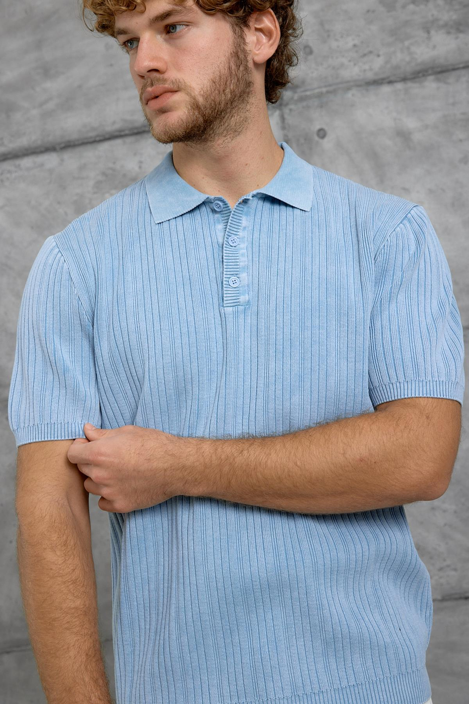 Bebe Mavisi DP OVERSIZE POLO YAKA TSHIRT