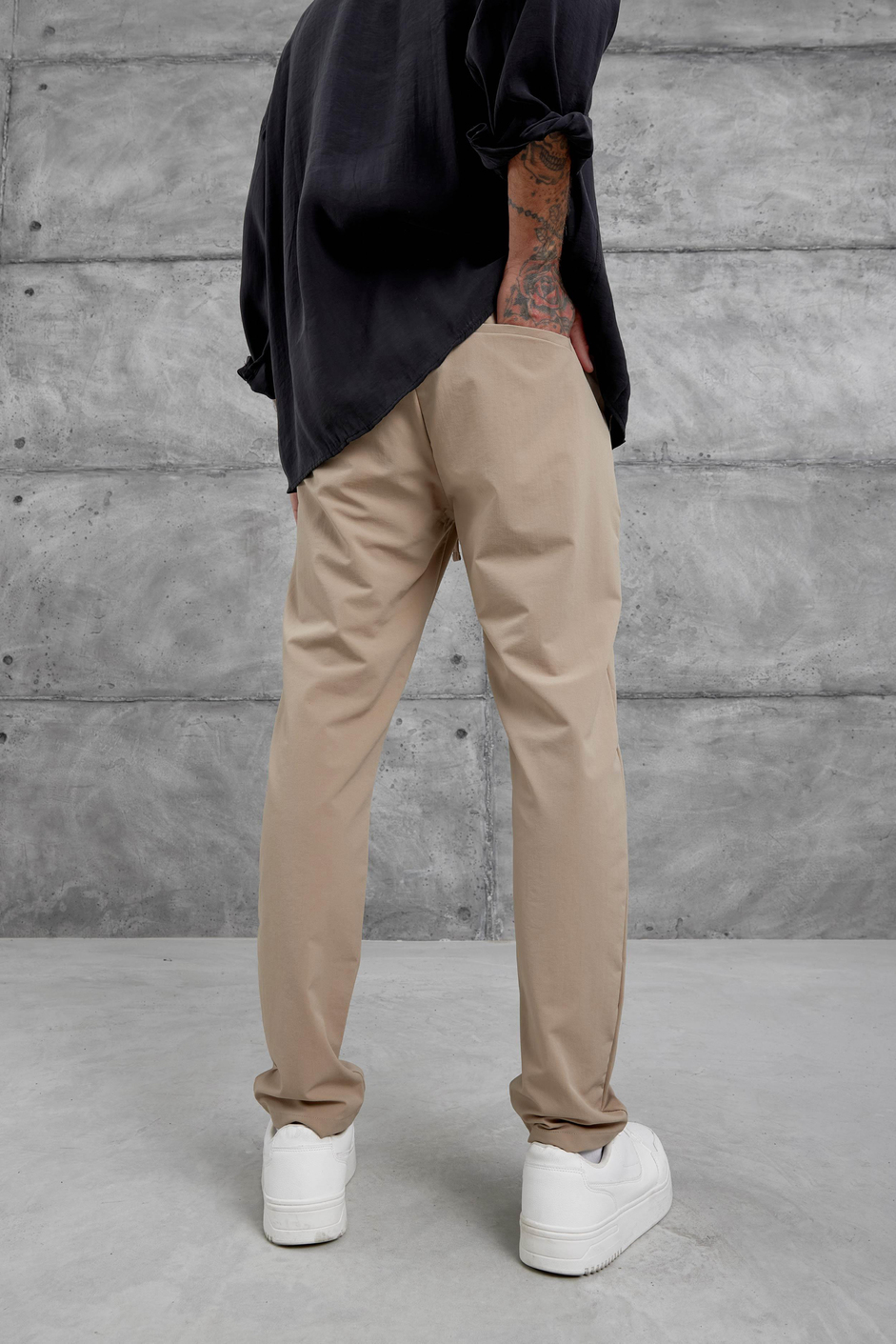 Bej Yp Paraşüt Kumaş Pantolon