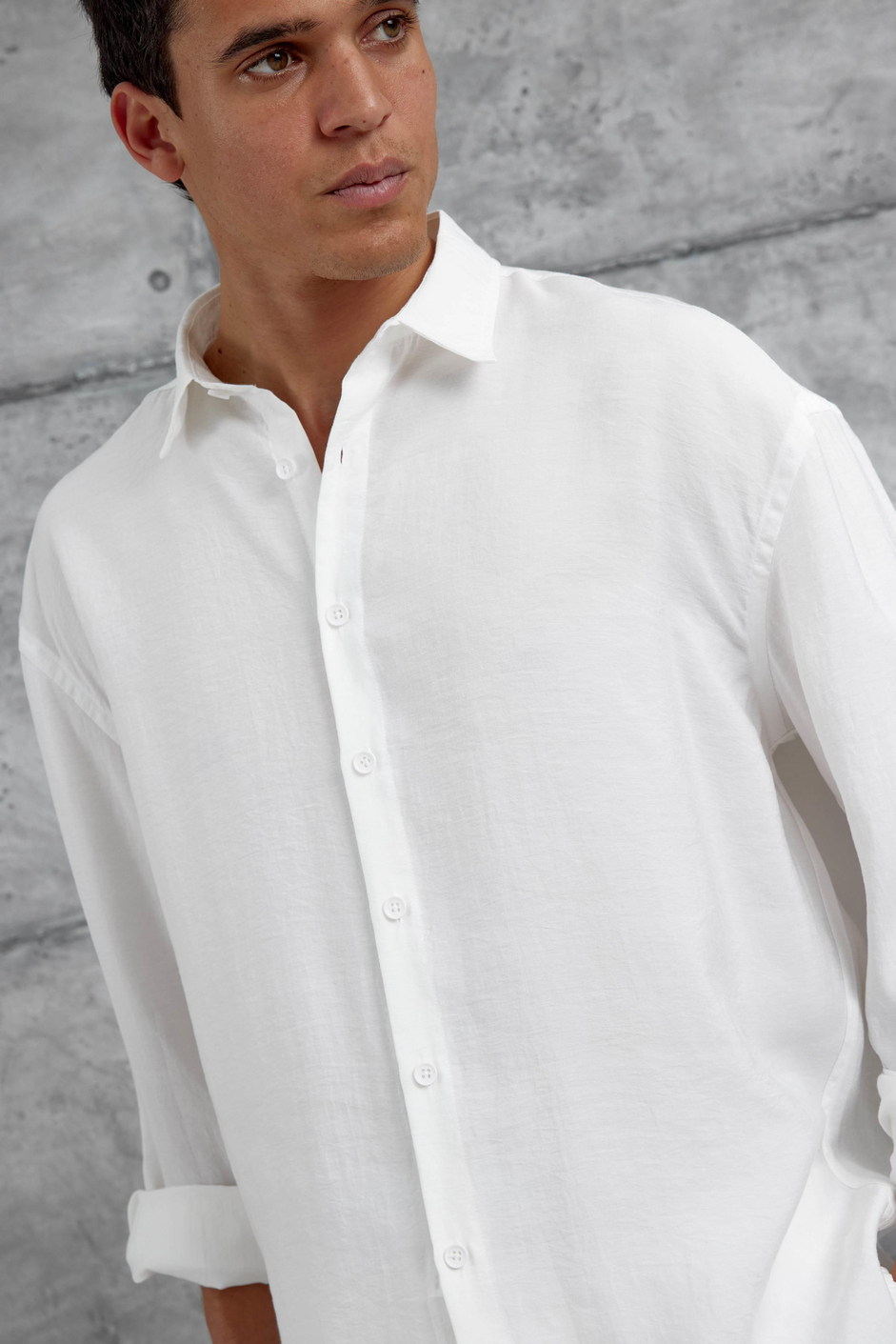 Beyaz 512 Modal Kumaş Oversize Takım Alt Üst