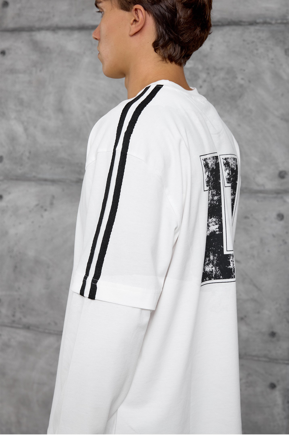 Beyaz ARKA 11 BASKI SWEATSHIRT