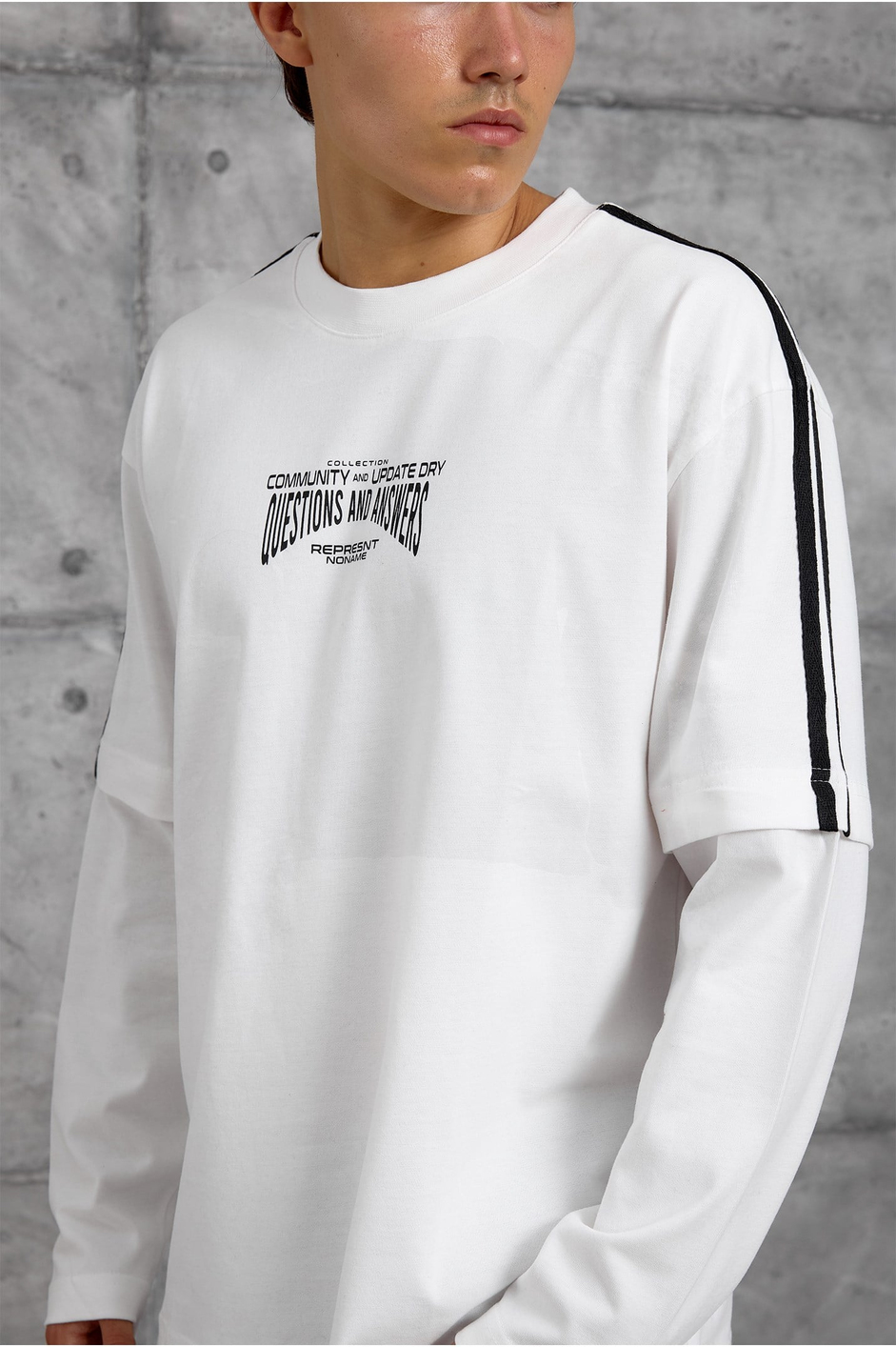 Beyaz ARKA 11 BASKI SWEATSHIRT