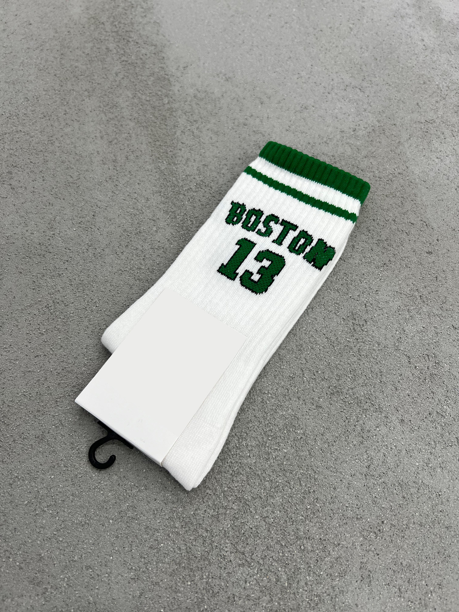 Beyaz Boston Çorap