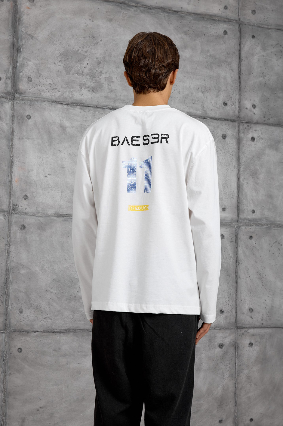 Beyaz GREATNESS BASKI OVERSIZE SWEATSHIRT
