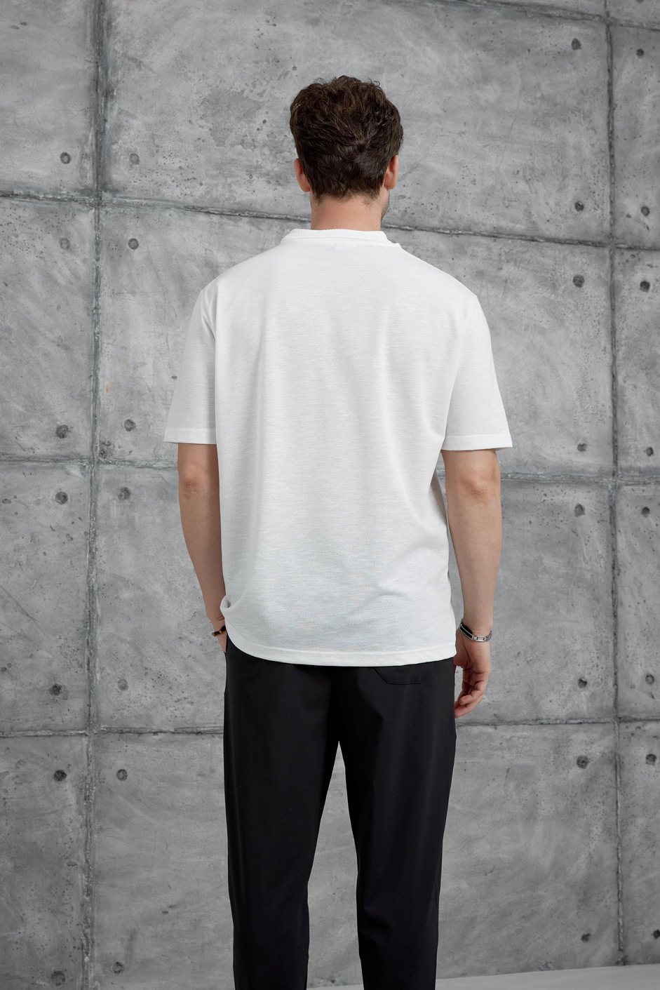 Beyaz Mrk Polo Yaka  Tshirt