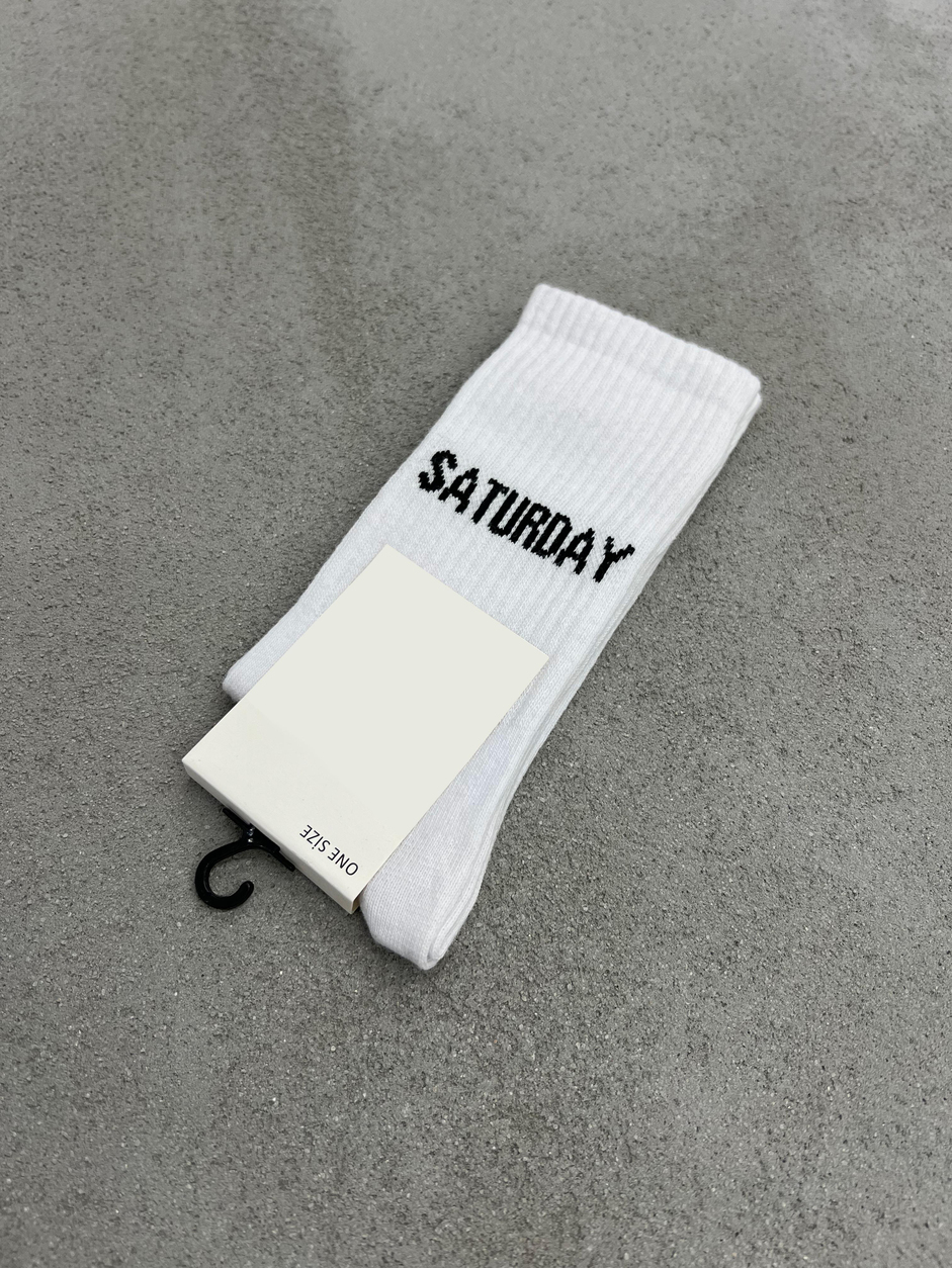 Beyaz Saturday Çorap