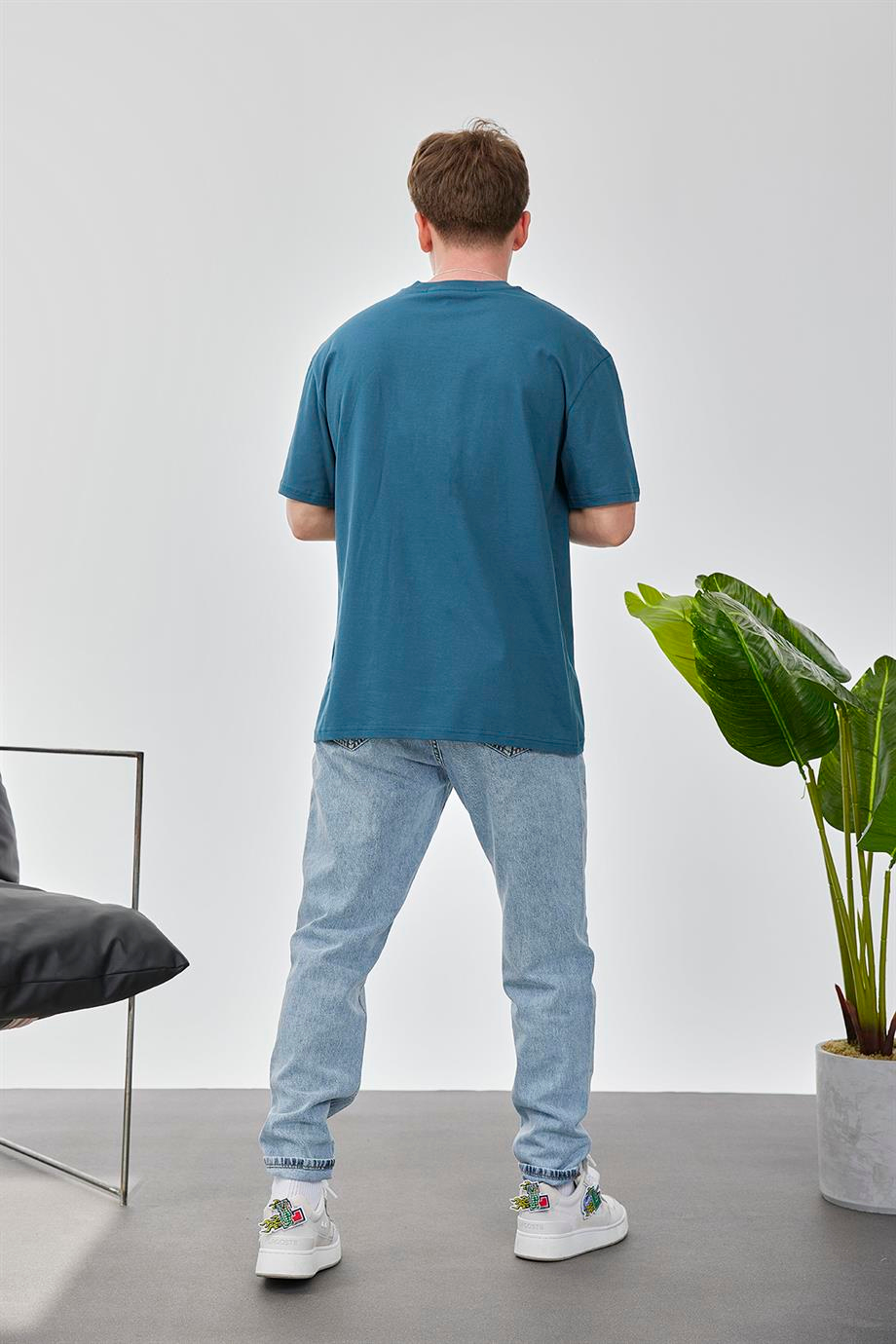 Boksör Muhammad Ali Petrol Mavisi Tshirt