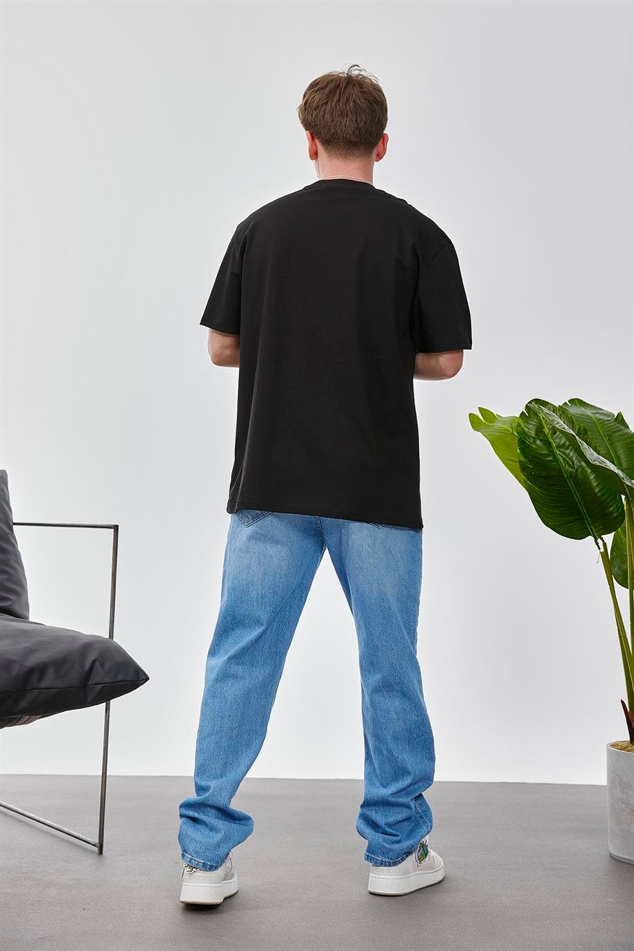 Boksör Muhammad Ali Siyah Tshirt