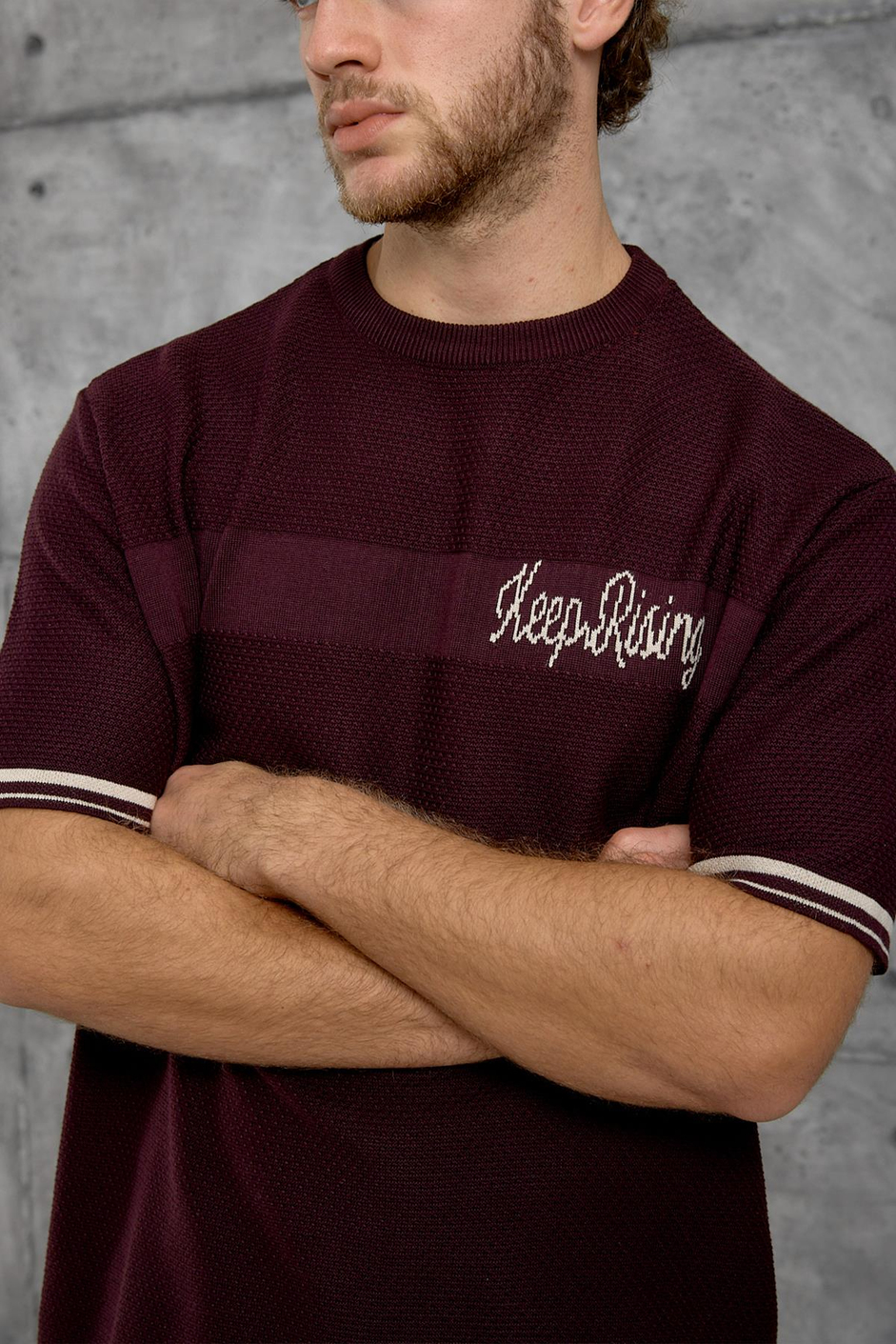 Bordo DP BİSİKLET YALA TRİKO TSHIRT