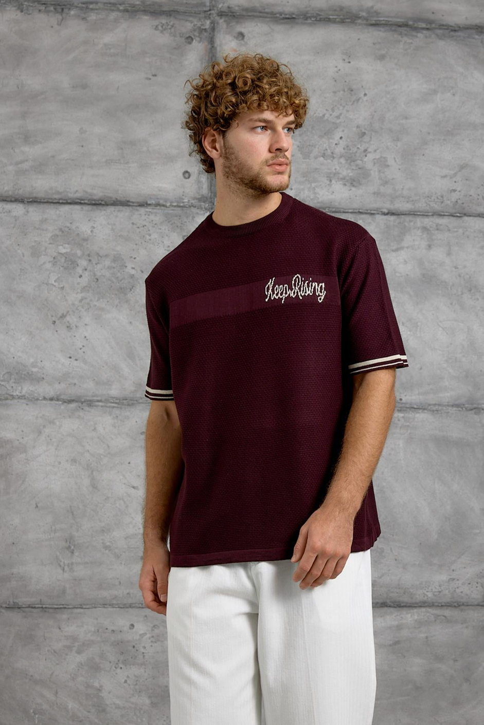 Bordo DP BİSİKLET YALA TRİKO TSHIRT