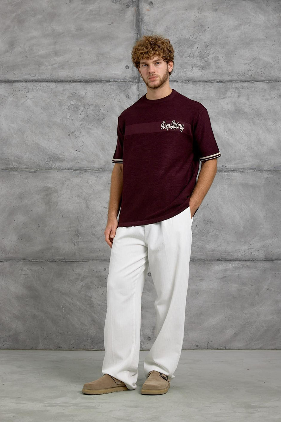 Bordo DP BİSİKLET YALA TRİKO TSHIRT